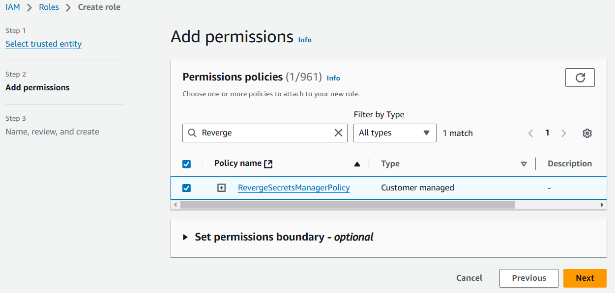 Role Permissions